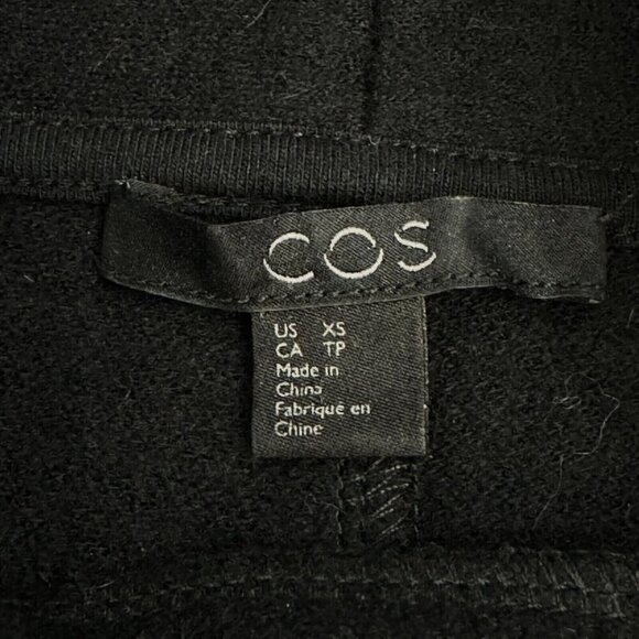 COS Womens Sweater Long Sleeve Turtle Neck Wool Blend Pullover Black Size XS - Picture 6 of 9